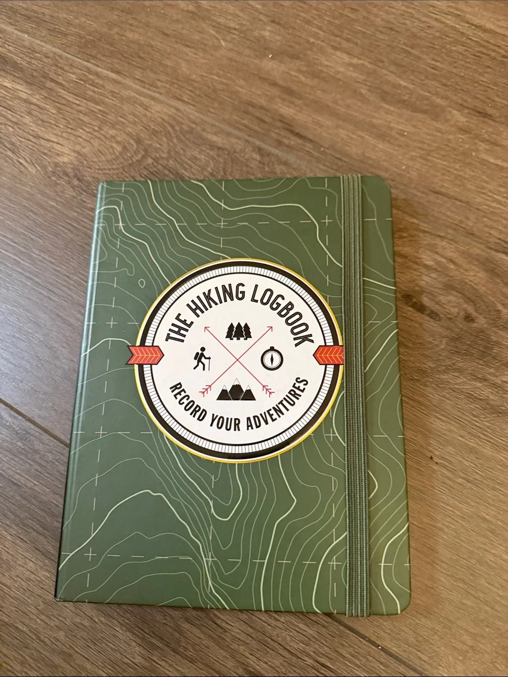 The Hiking Logbook Green Adventure Notebook - Record Your Adventures